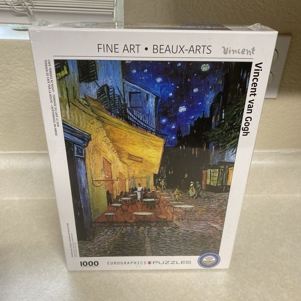 Eurographics Puzzle Vincent Van Gogh Cafe Terrace At Night Fine Art 1000pcs New